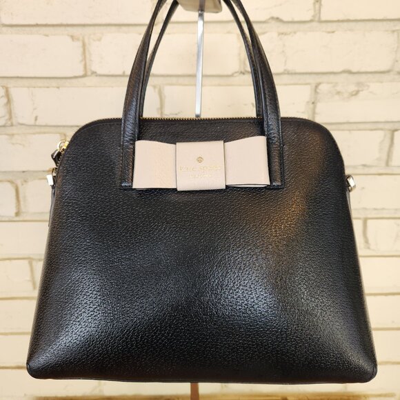 Euc Kate Spade Robinson Street Black Leather Shoulder Bag Purse C - Picture 5 of 13